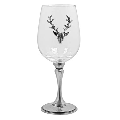 English Pewter Stag Pewter Wine Glass Pewter T