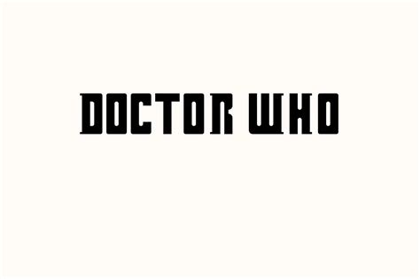 Doctor Who Regular Font Free Download