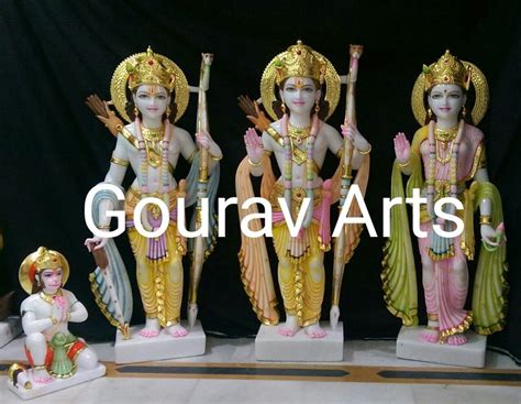 Painted Hindu Multi Colored Ram Darbar Idol At Rs In Jaipur Id