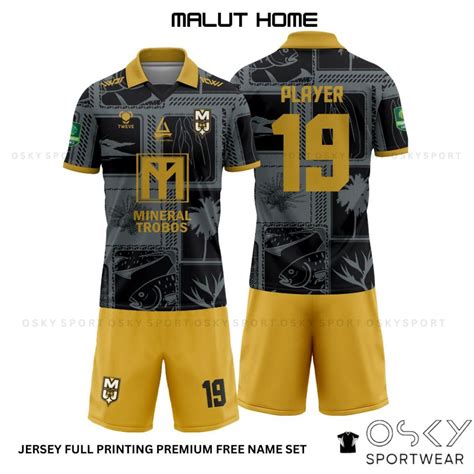 Jual JERSEY BOLA MALUT MALUKU UTARA 3D LIGA 2 FULL PRINTING PREMIUM