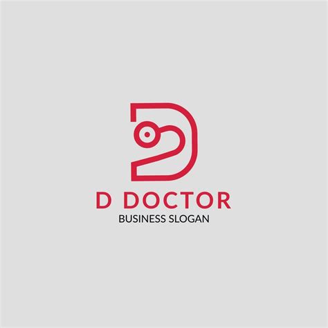 doctor logo design white letter logo desig 20839006 Vector Art at Vecteezy