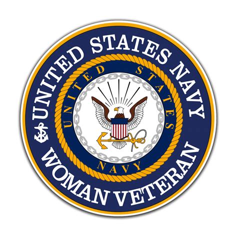 Us Navy Woman Veteran Precision Cut Decal