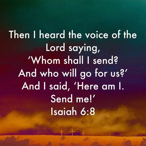 Isaiah 68 Then I Heard The Voice Of The Lord Saying ‘whom Shall I