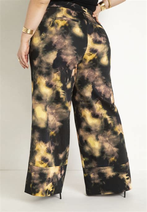 Printed Wide Leg Pant Eloquii