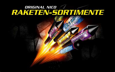 Raketen Sortimente Sortiment NICO Feuerwerk