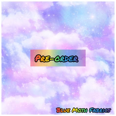 Pre Order Pastel Pink Galaxy Fabric By Meter Bluemothfabrics