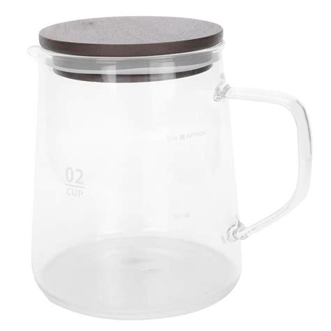 VBESTLIFE bouilloire à café transparente Cafetière avec couvercle