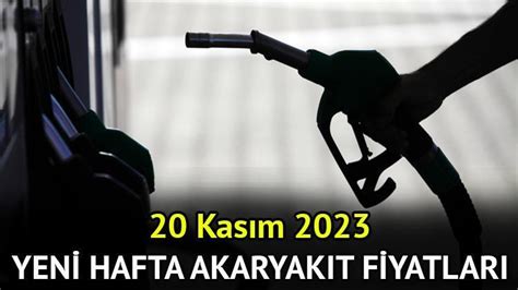 Güncel akaryakıt fiyatları 20 Kasım 2023 yayınlandı Benzine motorine