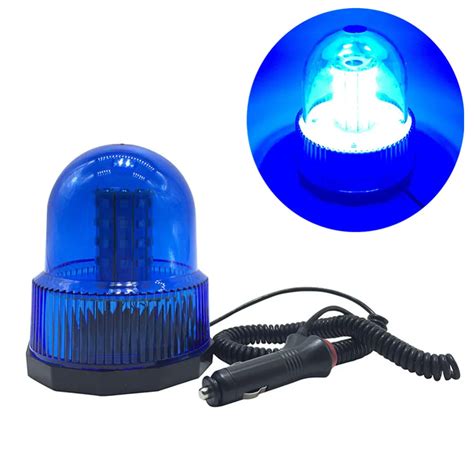 Red Yellow Blue Color LED Car Vehicle Magnetic Mounted Police Strobe