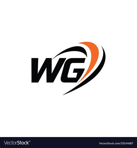 Wg Monogram Logo Royalty Free Vector Image Vectorstock