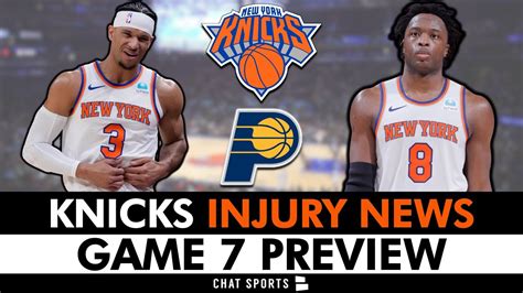 Major Knicks Injury News On Josh Hart Og Anunoby Game Vs