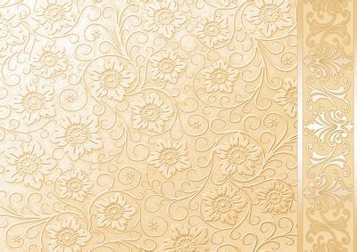 Cream Embossed Floral with Border Background - CUP149287_422 | Craftsuprint