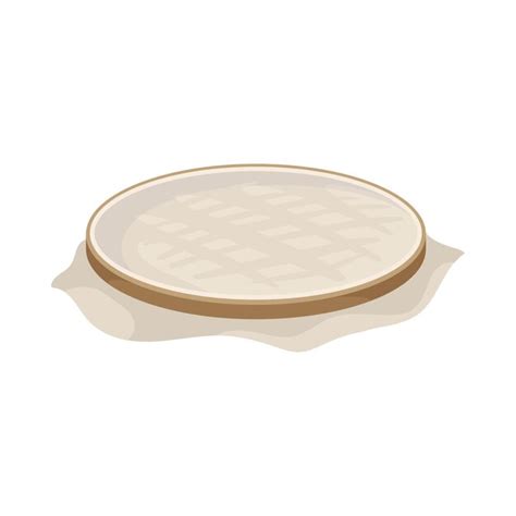 Premium Vector Brown Wooden Hoop For Embroidery With White Fabric