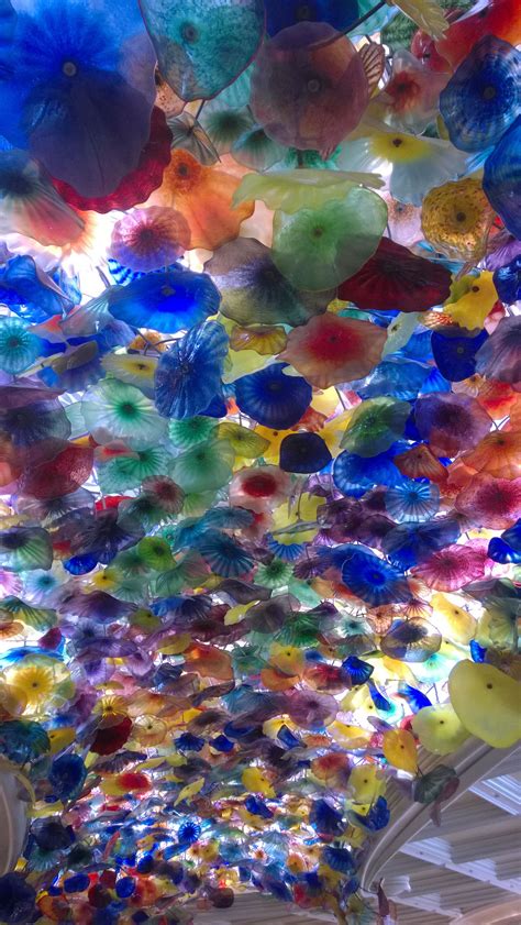 Chihuly Glass Ceiling At The Bellagio Las Vegas Nevada Artwork