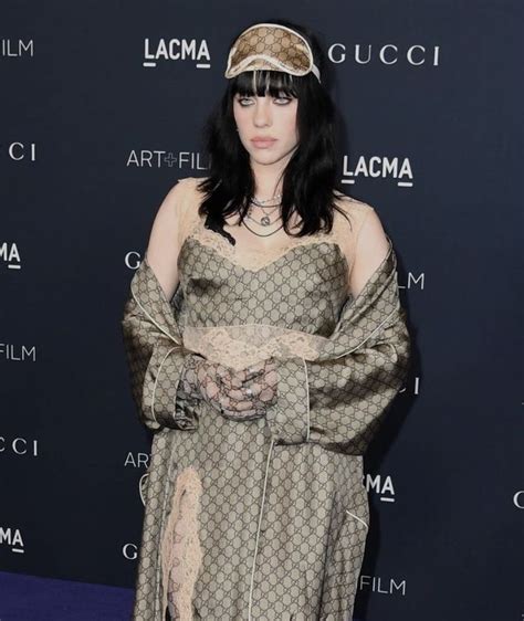 Billie Eilish Photographed At The Lacma Gala Purple Carpet Fashion