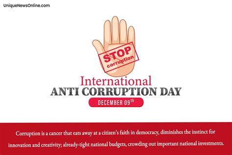 International Anti Corruption Day 2023 Current Theme Quotes Images Messages Posters