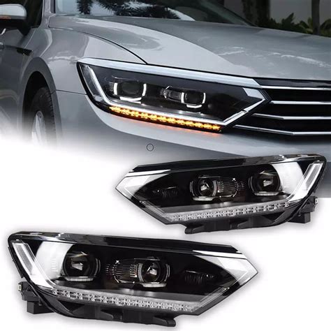 Car Lights For Vw Headlight Passat B Head Lamp Led Headlights Drl Lens