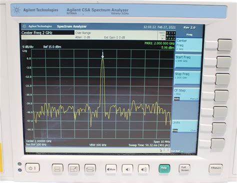 Hp Agilent Keysight N A Khz To Ghz Csa Spectrum Analyzer Opt