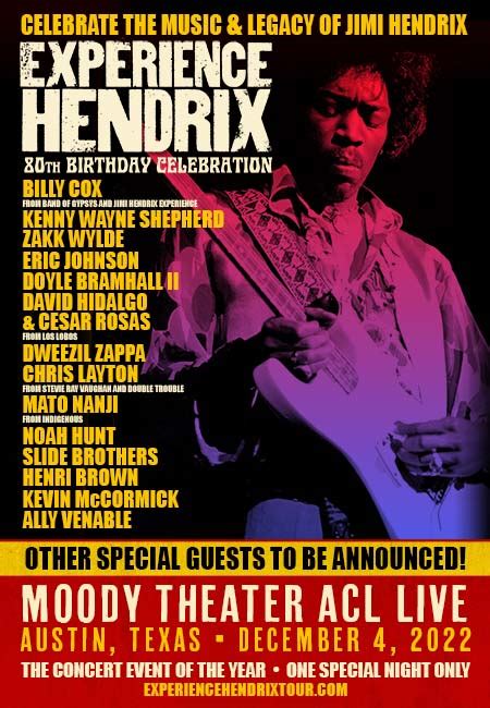 Experience Hendrix Tour News November Experience Hendrix