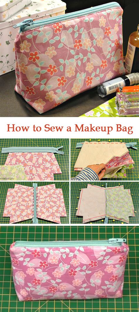 Makeup Bag Sewing Pattern Free Web Use This Free Makeup Bag Pattern And