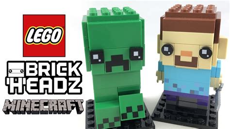 Lego Minecraft Brickheadz Review Set Youtube