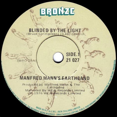 Blinded By The Light Bruce Springsteen Lyrics Scoreberlinda