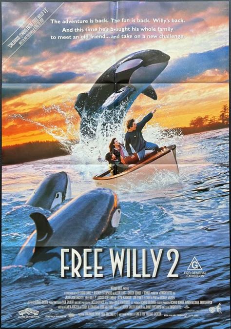 All About Movies Free Willy 2 Poster Original One Sheet 1995 Killer