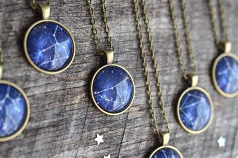 Zodiac Sign Necklace Astrology Jewelry Zodiac Constellation Necklace Etsy Astrology