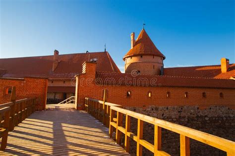 Trakai, Lithuania - 01 08 22: Island Castle in Winter in Sunny Weather Editorial Stock Image ...