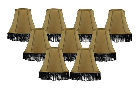 Silk 6-inch Bell with Fringe Chandelier Lamp Shade - 5 Colors – urbanest