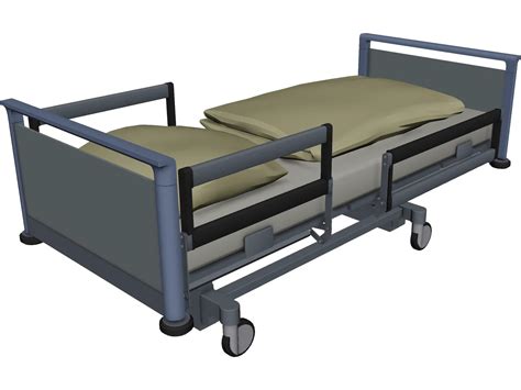 Hospital Bed 3d Model 3dcadbrowser