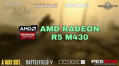 Amd Radeon R5 M430 Gaming Test 2019 YouTube