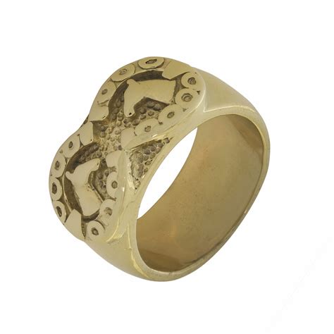 9ct Yellow Gold Horse Ring - Britannia Jewellery