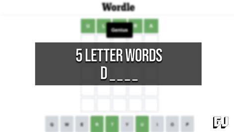 5 Letter Words Starting with D - Wordle Guides | Gamer Journalist
