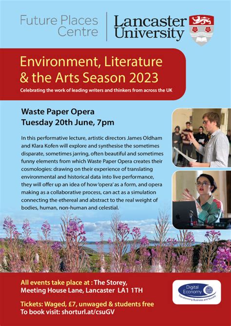 Lancaster Future Places Environment Literature And The Arts Season