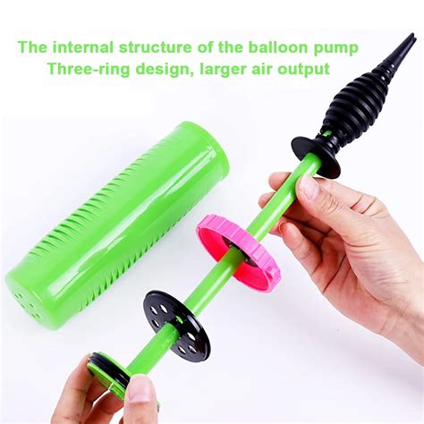 Balloon Pump Hand Two Way Dual Action Professional Hand Balloons Air