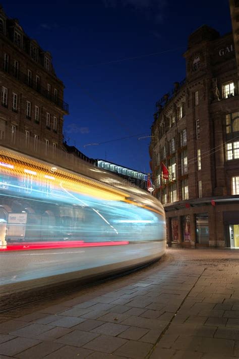 A Tram In Strasbourg In France Editorial Stock Photo Image Of Rail