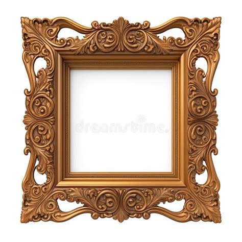 decorative picture frame   cut    craft stock illustration