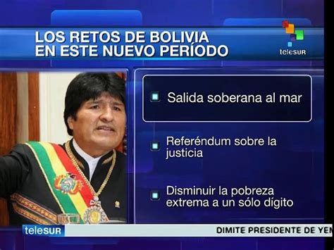 Retos De Bolivia Bajo El Tercer Mandato De Evo Morales V Deo Dailymotion