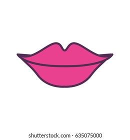 Sexy Female Lips Icon Stock Vector Royalty Free 635075000 Shutterstock