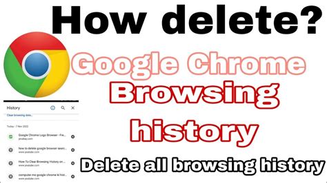 How To Clear Browsing History On Google Chrome How To Delete Google