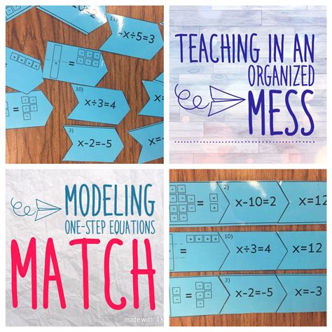 Model One Step Equations With Algebra Tiles One Step Equations One