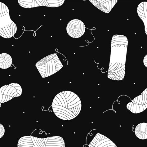 Premium Vector Vector Flat Silhouette Hand Drawn Seamless Pattern