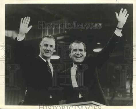 1968 Richard Nixon And Spiro Agnew Win Republican Nomination Miami