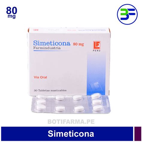 Simeticona 80mg Tableta Masticable Botifarma SJL