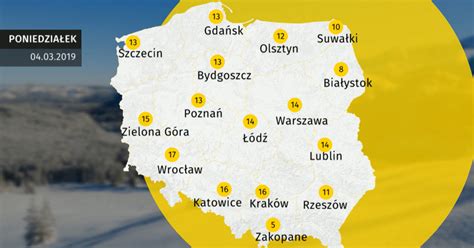 Pogoda dla Polski 5 marca Prognoza pogody Wiadomości