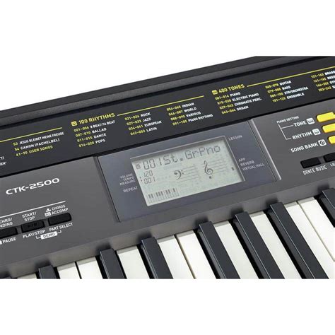 61 Keys Casio Ctk 2500 Digital Electronic Standard Keyboards Organ 400