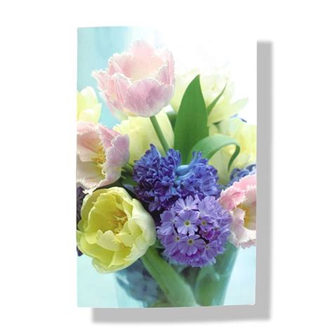 Blanco Wenskaart Bloemen X Cards Crafts