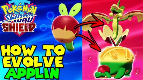 How To Evolve Applin To Flapple Appletun In Pokemon Sword Shield