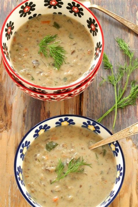 Polish Mushroom Soup Recipe Beef Barley Soup Mushroom Barley Soup